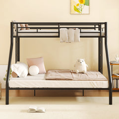 Bellemave® Twin XL over Queen Metal Bunk Bed with Ladder and Guardrails