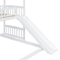 Bellemave® Twin Size House Bunk Bed with Two Drawers and Slide