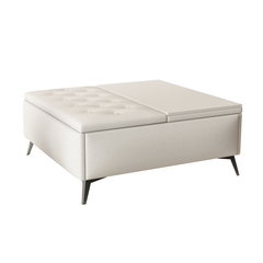 Bellemave® Wide Square Upholstered Storage Benches Coffee Table with Lift Top