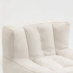 Bellemave Fluffy Bean Bag Chair with Memory Foam and ottoman Bellemave