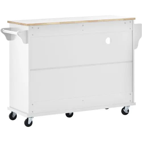 Bellemave® 50.8" Kitchen Island Cart with Storage Cabinet and Two Locking Wheels Bellemave®