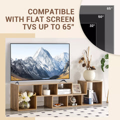 Bellemave® 2 Pieces Cube TV Stand,Free Combination Gaming Entertainment Center Media Stand,Open Storage Bookcase Shelf for Living Room,2 Shelf Bookcase L-Shaped TV Console Stand Bellemave®