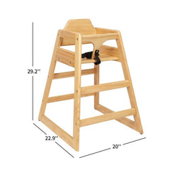 Bellemave® Wooden Double Solid Wood Feeding, Eat & Grow Portable High, Easy to Clean Baby Booster Chair