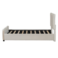 Bellemave® Velvet Upholstered Platform Bed