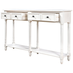 Bellemave® Console Table with Two Storage Drawers and Bottom Shelf