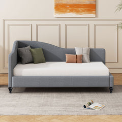 Bellemave® L-Shaped Linen Daybed,with Solid Wood Legs Bellemave®