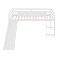 Bellemave® Twin Size Loft Bed with Slide