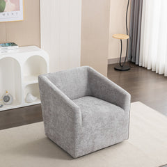 Bellemave® Modern 360° Swivel Upholstered Barrel Armchair