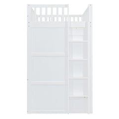 Bellemave® House Loft Bed With Ladder and Wardrobe