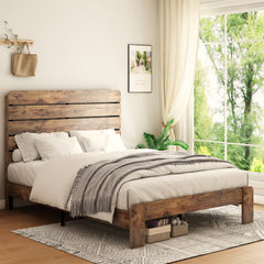 Bellemave® Simple Wooden Platform Bed