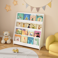 Bellemave® 4-Tier Kids Bookshelf, Toddler Book Display Shelves