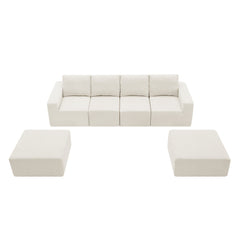 Bellemave® 110" Luxury Chenille U Shaped Sectional Sofa