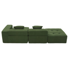 Bellemave® 105.5'' L-Shaped Modular Sectional Sofa with 4 Pillows