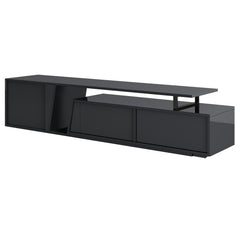 Bellemave® Modern Minimalist Rectangle Extendable TV Stand with 2 Drawers and 1 Cabinet