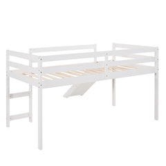 Bellemave® Twin Size Loft Bed with Slide