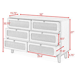 Bellemave® Bedroom Dresser with Six-Drawer