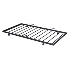 Bellemave® Metal House Bed with Twin Size Trundle Bed