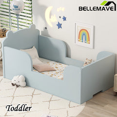 Bellemave® Bear Shape Toddler Floor Bed, Cot Bed for Boys and Girls Ages 3-6