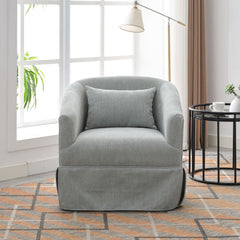 Bellemave® 360° Linen Blend Swivel Accent Armchair