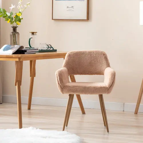 Bellemave® Faux Fur Chairs with Solid Painting Steel Leg Bellemave®