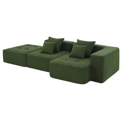 Bellemave® 105.5'' L-Shaped Modular Sectional Sofa with 4 Pillows