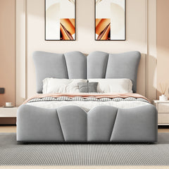 Bellemave® Velvet Upholstered Platform Bed