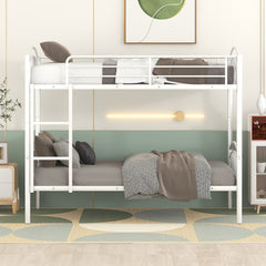 Bellemave® Twin Size Metal Bunk Bed