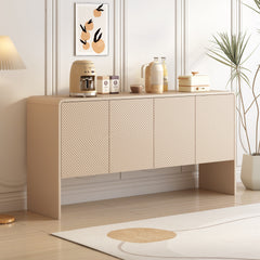 Bellemave® Minimalist Style 60"L Large Storage Space Sideboard with 4 Doors and Rebound Device