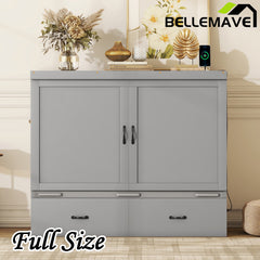 Bellemave® Murphy Bed with USB Port and a Large Drawer