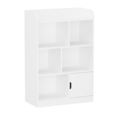 Bellemave® Kids Bookcase with 6 Compartments, Freestanding Shelves and Cube Organizer