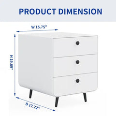 Bellemave Modern Night Stand Storage Cabinet Bellemave