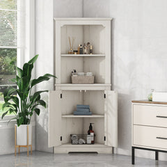 Bellemave® Tall Corner Cabinet with Doors