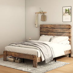 Bellemave® Simple Wooden Platform Bed