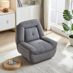 Bellemave® 360 Degree Corduroy Swivel Upholstered Manual Recliner Chair