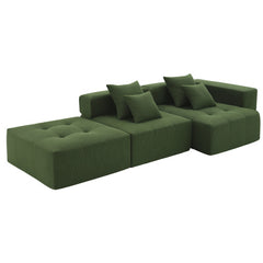 Bellemave® 105.5'' L-Shaped Modular Sectional Sofa with 4 Pillows