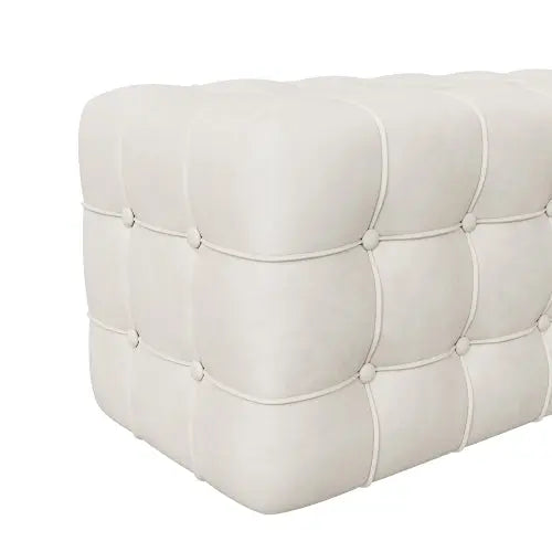 Bellemave® All Covered Velvet Upholstered Ottoman Bellemave®