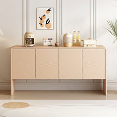 Bellemave® Minimalist Style 60"L Large Storage Space Sideboard with 4 Doors and Rebound Device