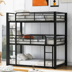 Bellemave® Twin Size Metal Triple Bunk Bed