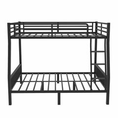 Bellemave® Full XL Over Queen Metal Bunk Bed with Ladder and Slats Support