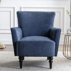 Bellemave Modern Accent Armchair Sofa with Linen surface and solid wood feet Bellemave