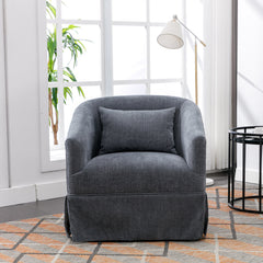 Bellemave® 360° Linen Blend Swivel Accent Armchair