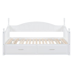 Bellemave® Twin Size Daybed with Twin Size Trundle Bed and Two Storage Drawers