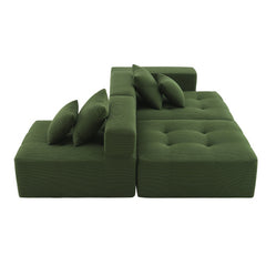 Bellemave® 105.5'' L-Shaped Modular Sectional Sofa with 4 Pillows