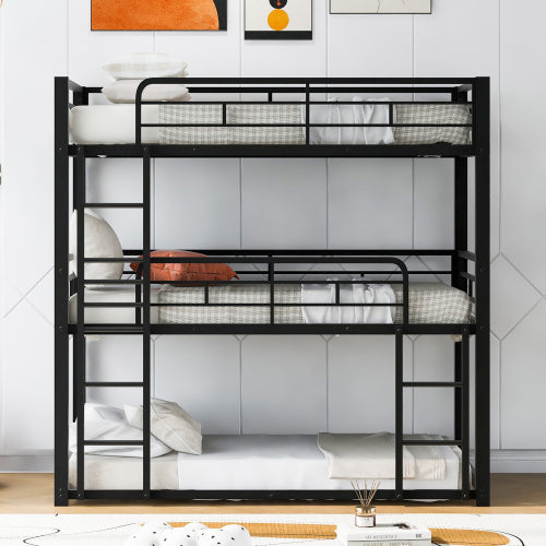 Bellemave® Twin Size Metal Triple Bunk Bed