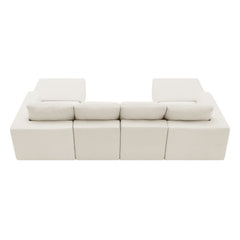 Bellemave® 110" Luxury Chenille U Shaped Sectional Sofa