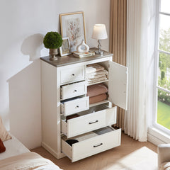 Bellemave® Farmhouse 5 Drawer Dresser