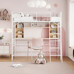 Bellemave® Loft Bed with Desk, Shelf and Ladder Bellemave®