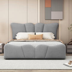 Bellemave® Velvet Upholstered Platform Bed