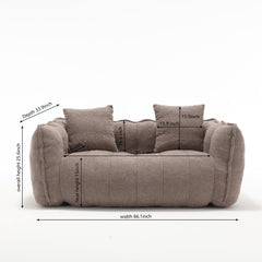 Bellemave® Soft Bean Bag Chair with High Resilience Foam Core