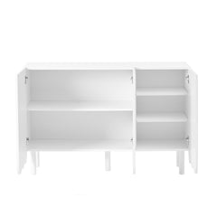 Bellemave® Cream Style Minimalist Shoe Cabinet with 5 Solid Wood Legs and Adjustable Shelves